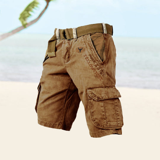 Mehrtaschen-cargoshorts für männer