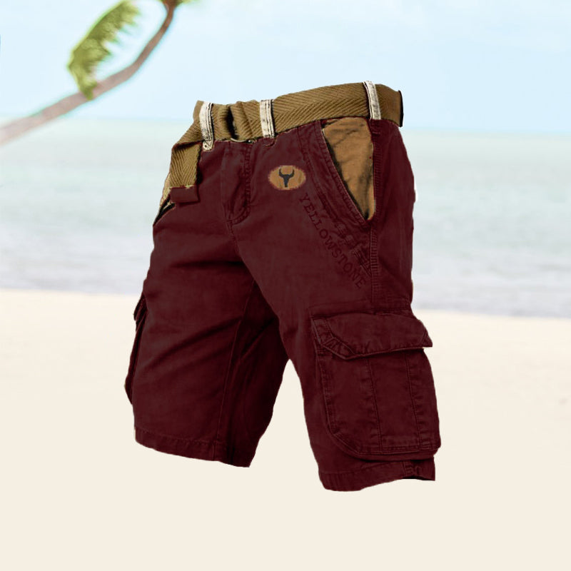 Mehrtaschen-cargoshorts für männer