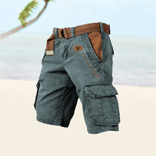 Mehrtaschen-cargoshorts für männer