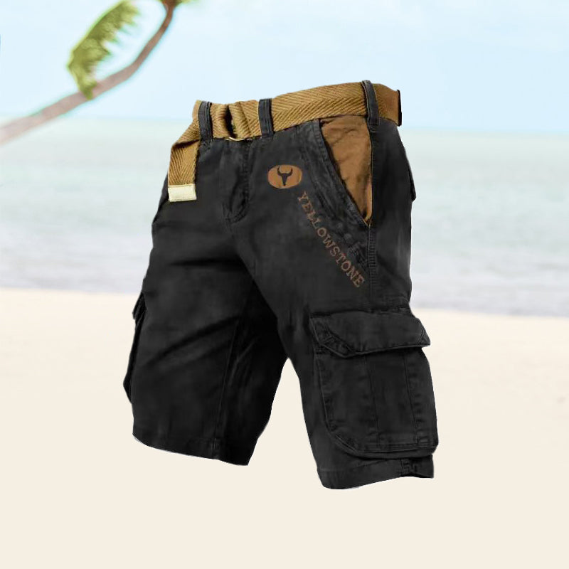 Mehrtaschen-cargoshorts für männer