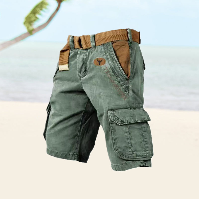 Mehrtaschen-cargoshorts für männer