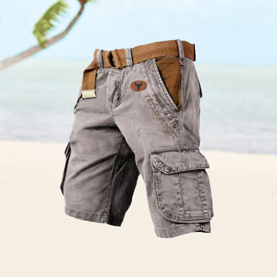 Mehrtaschen-cargoshorts für männer