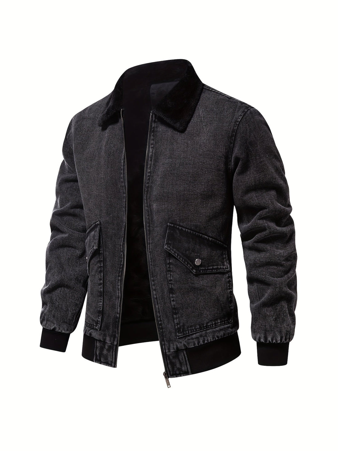 Lucas - Denim-Fleece-Jacke für Herren