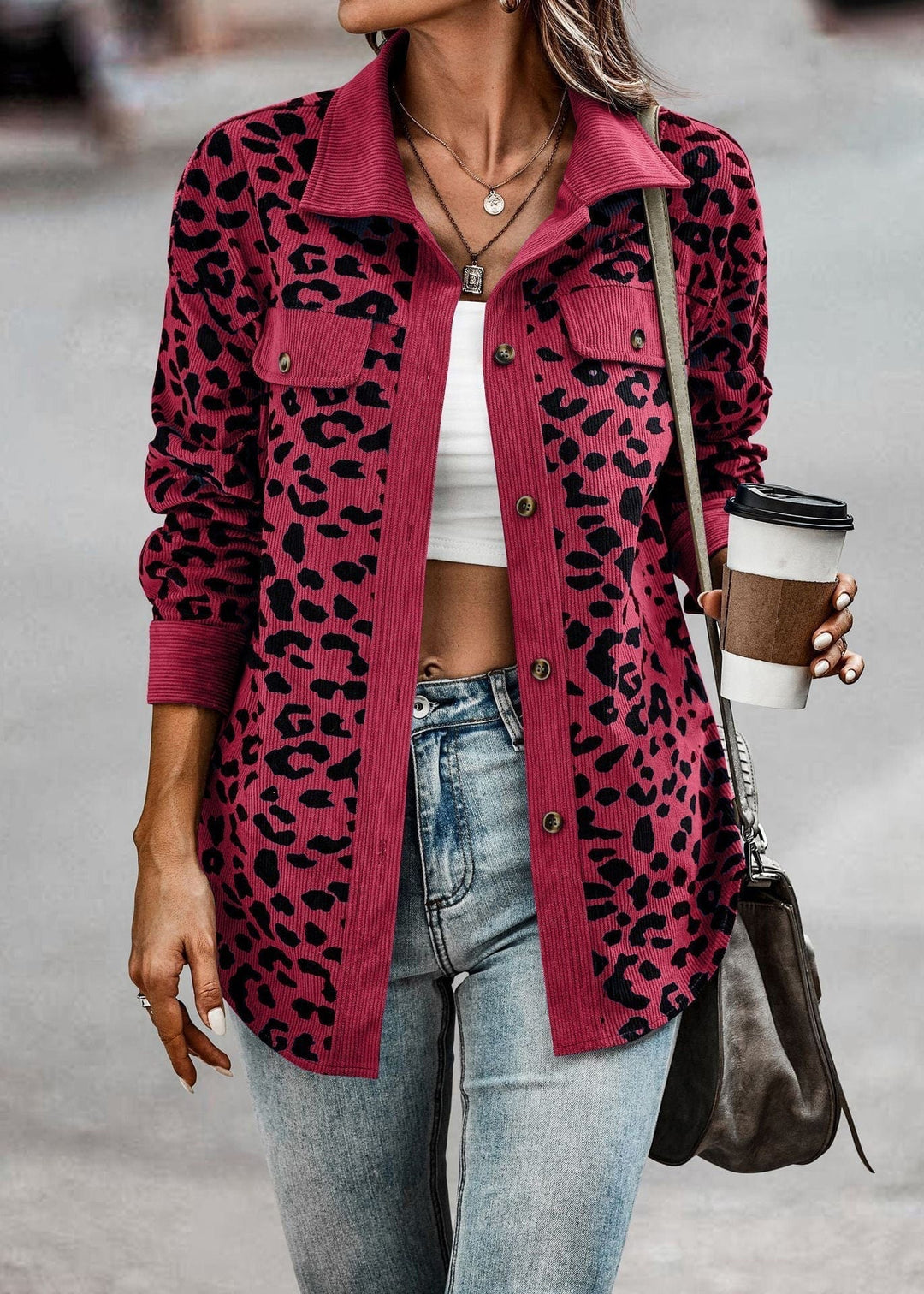 Leopardenjacke für Damen