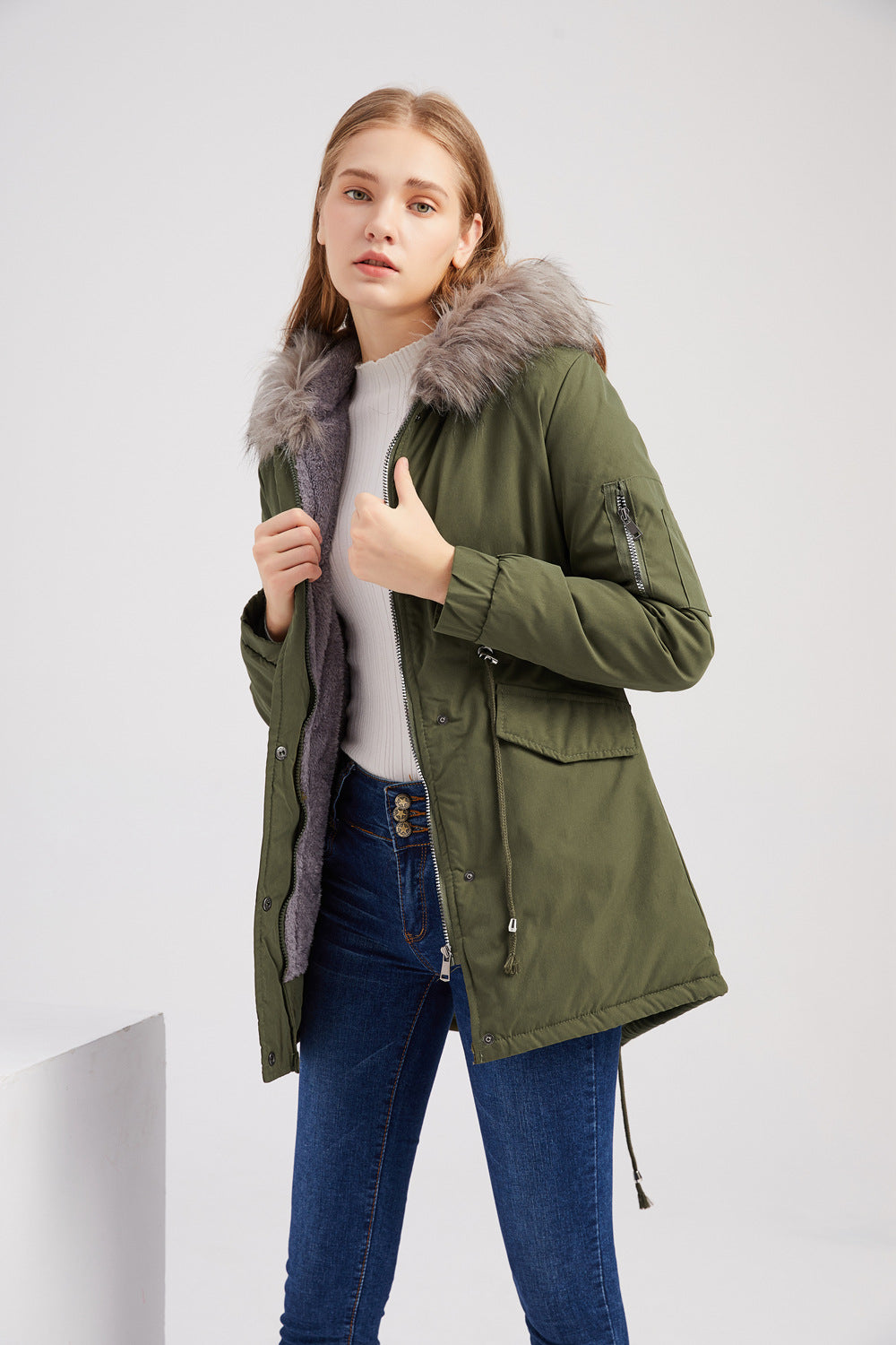 Damen-Parka mit Kapuze