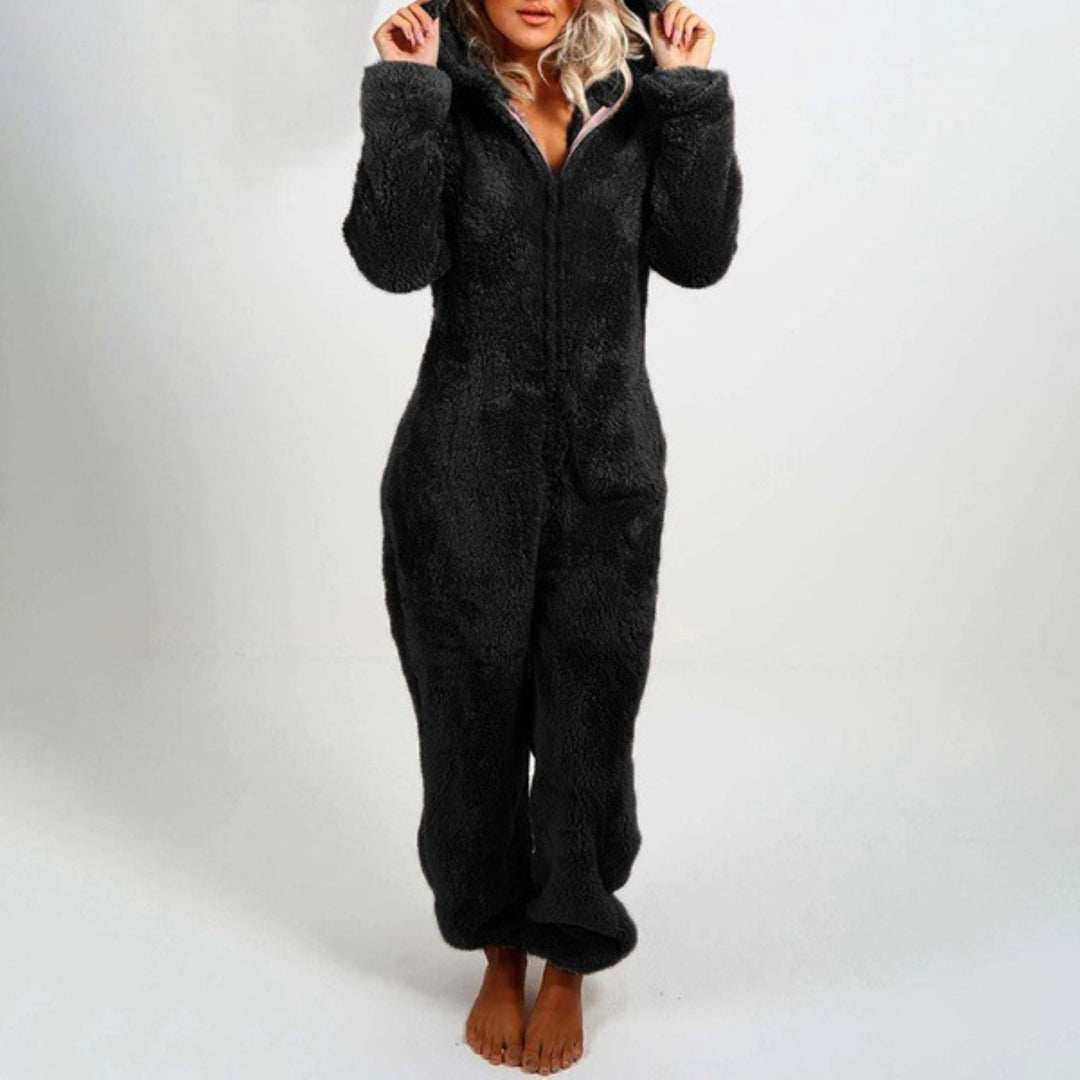 Jumpsuit aus kuscheligem fleece