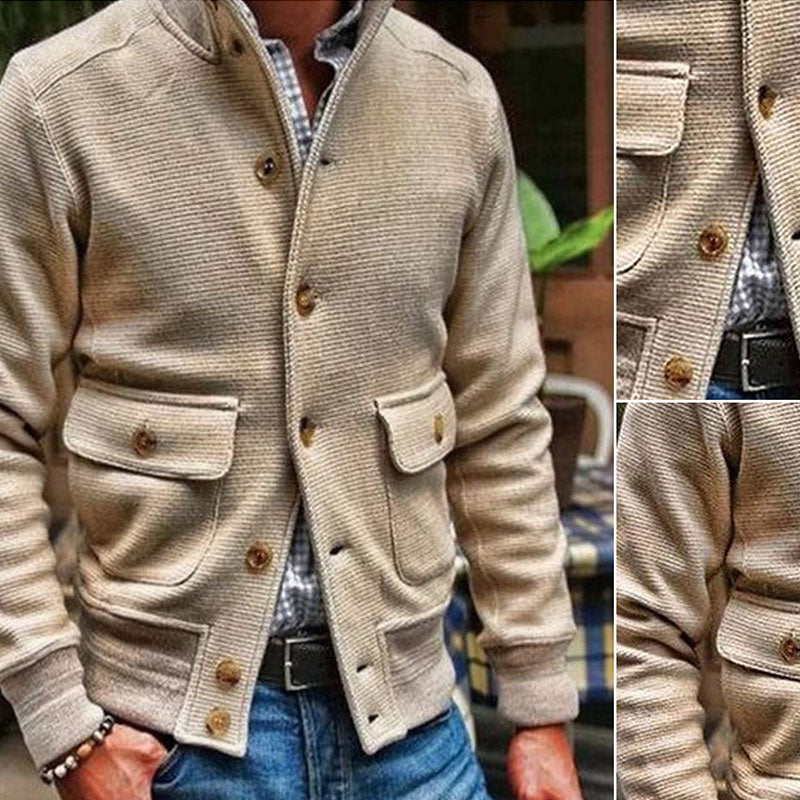 Stylische Jacke mit Stehkragen für Männer