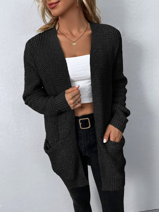 Langärmelige Strickjacke für Damen