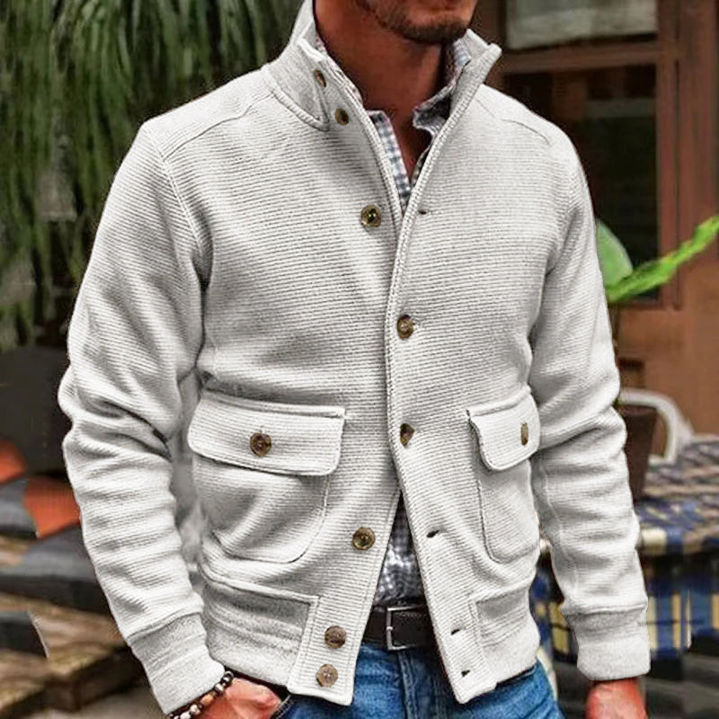 Stylische Jacke mit Stehkragen für Männer