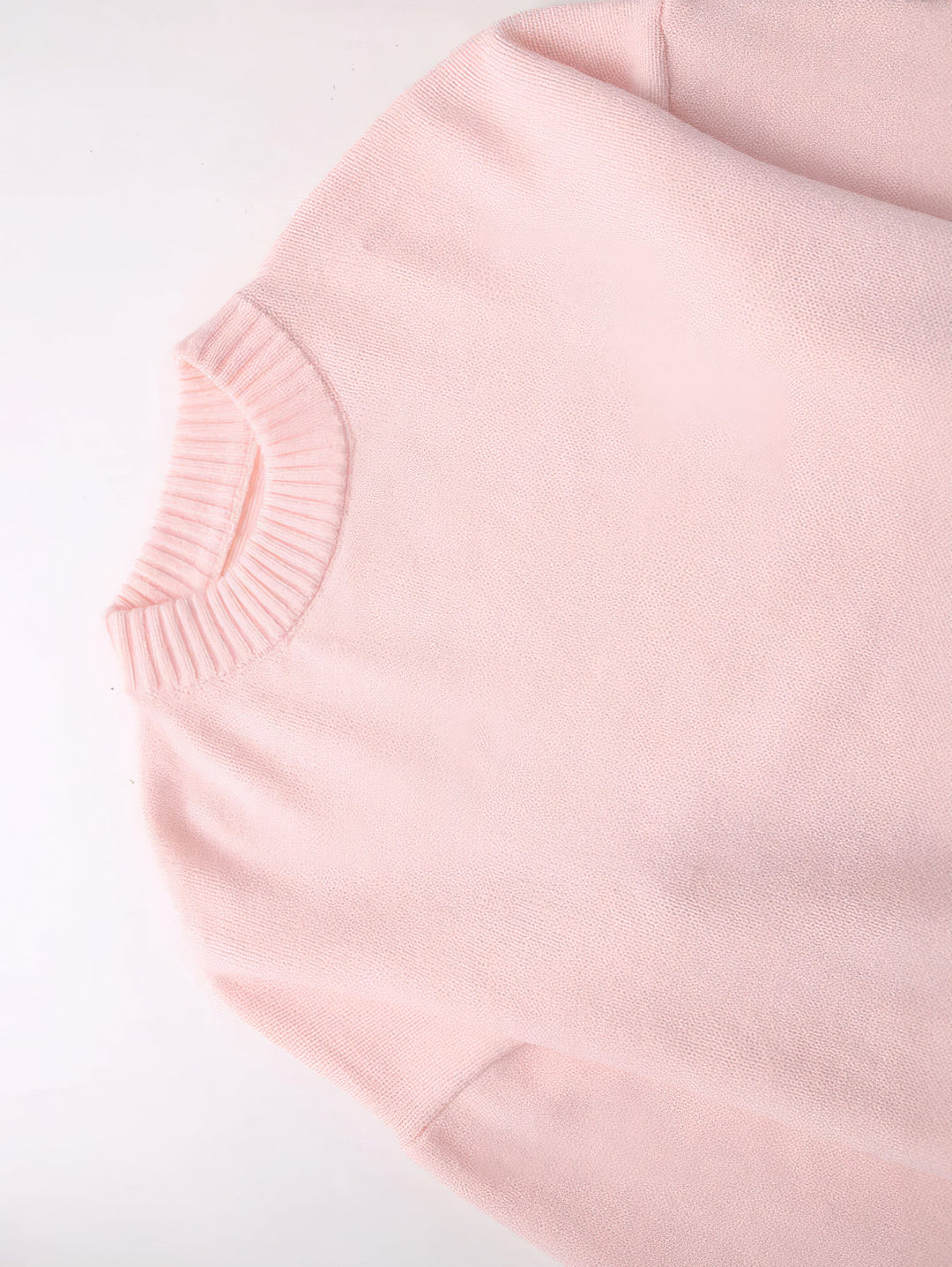 Rosa Pullover mit Rundhalsausschnitt für Damen