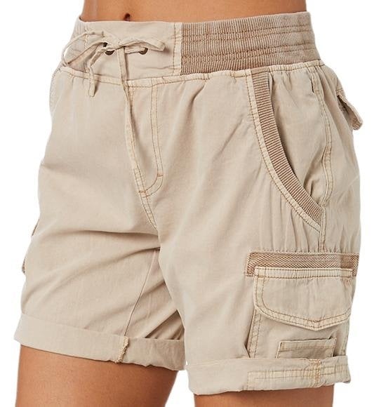 Lässige lockere shorts mit hoher taille für frauen