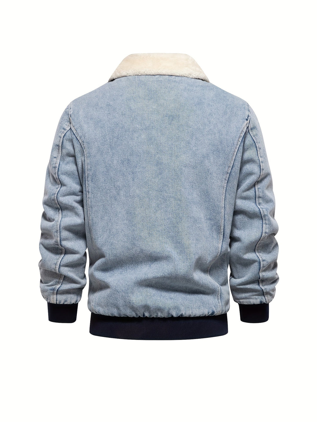 Lucas - Denim-Fleece-Jacke für Herren