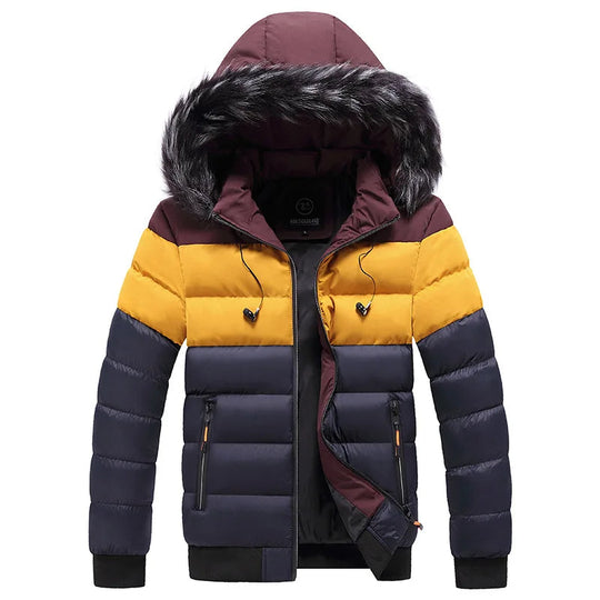 Thermo-Winterjacke mit Kapuze für Herren