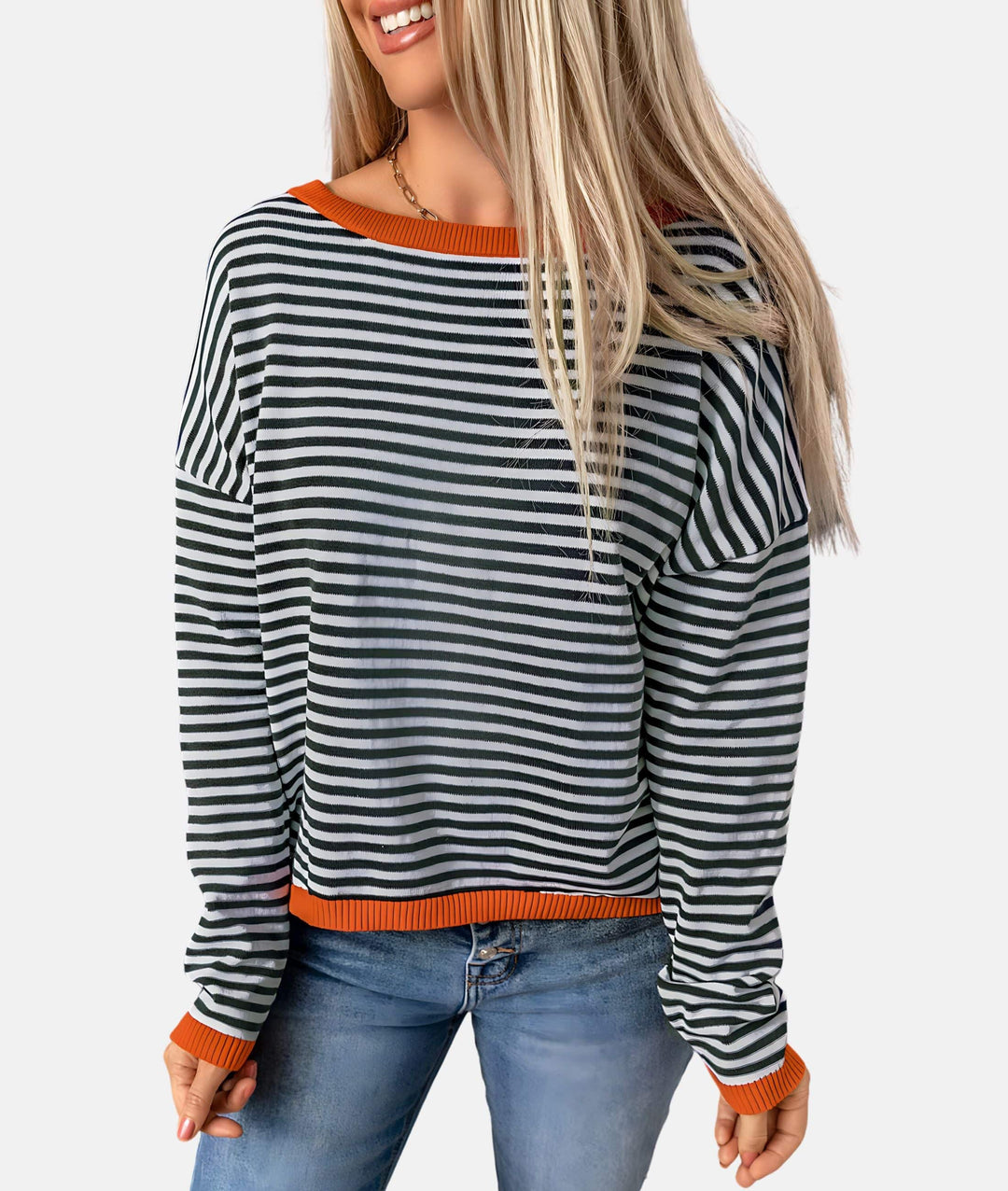 Gestreifter Pullover für Damen