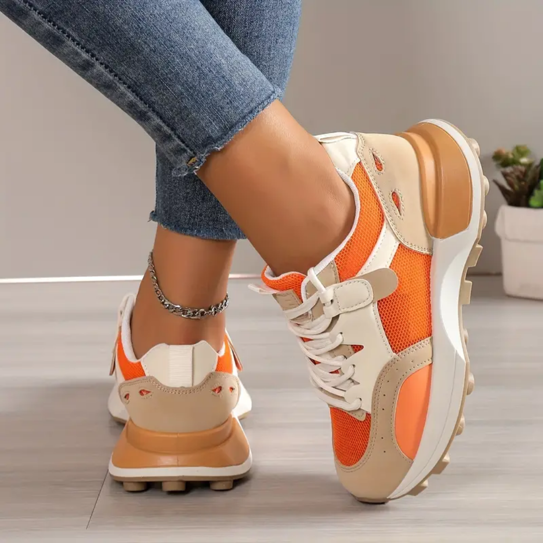 Bequeme orangefarbene schuhe für frauen