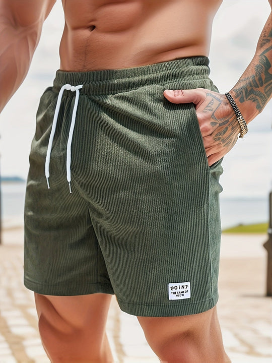 Herren-cord-shorts