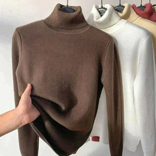 Cozy klassischer rollkragenpullover