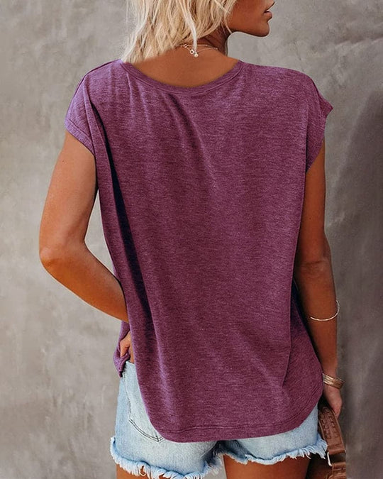 Shirt mit v-ausschnitt für frauen