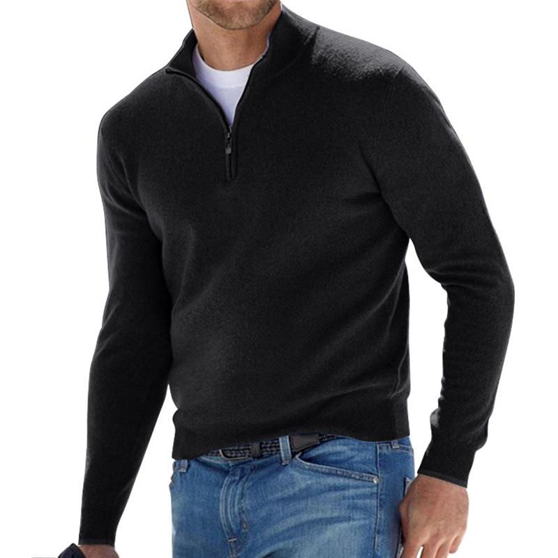 Stilvoller Zip-Up Pullover für Herren