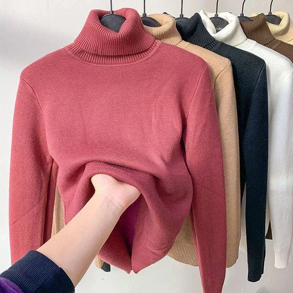 Cozy klassischer rollkragenpullover