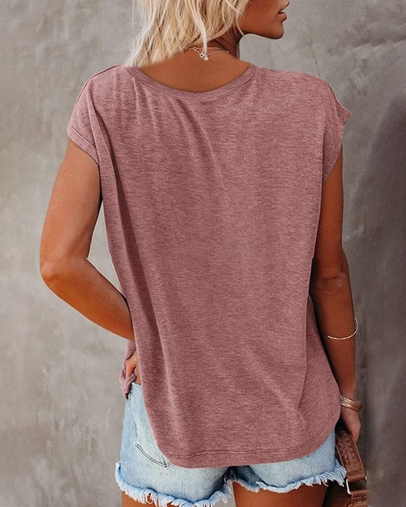 Shirt mit v-ausschnitt für frauen