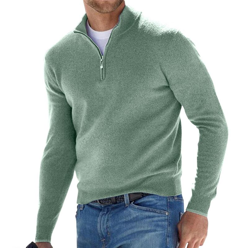 Stilvoller Zip-Up Pullover für Herren