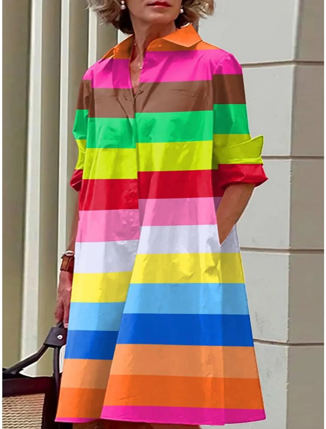 Sommerliches hemdkleid für frauen