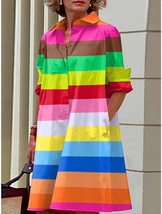 Sommerliches hemdkleid für frauen