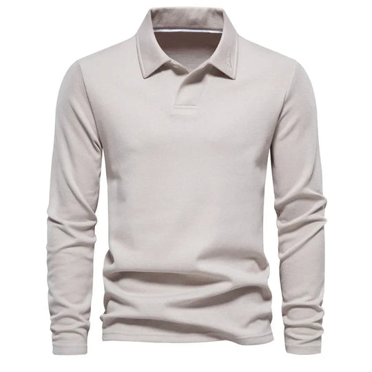 Langärmelige Polo-Bluse für Männer