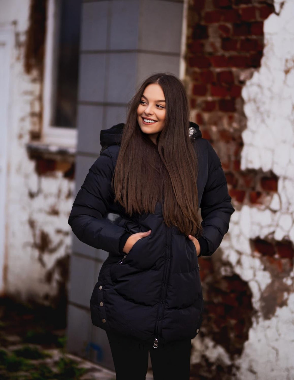 Warmer Plüschmantel für Frauen