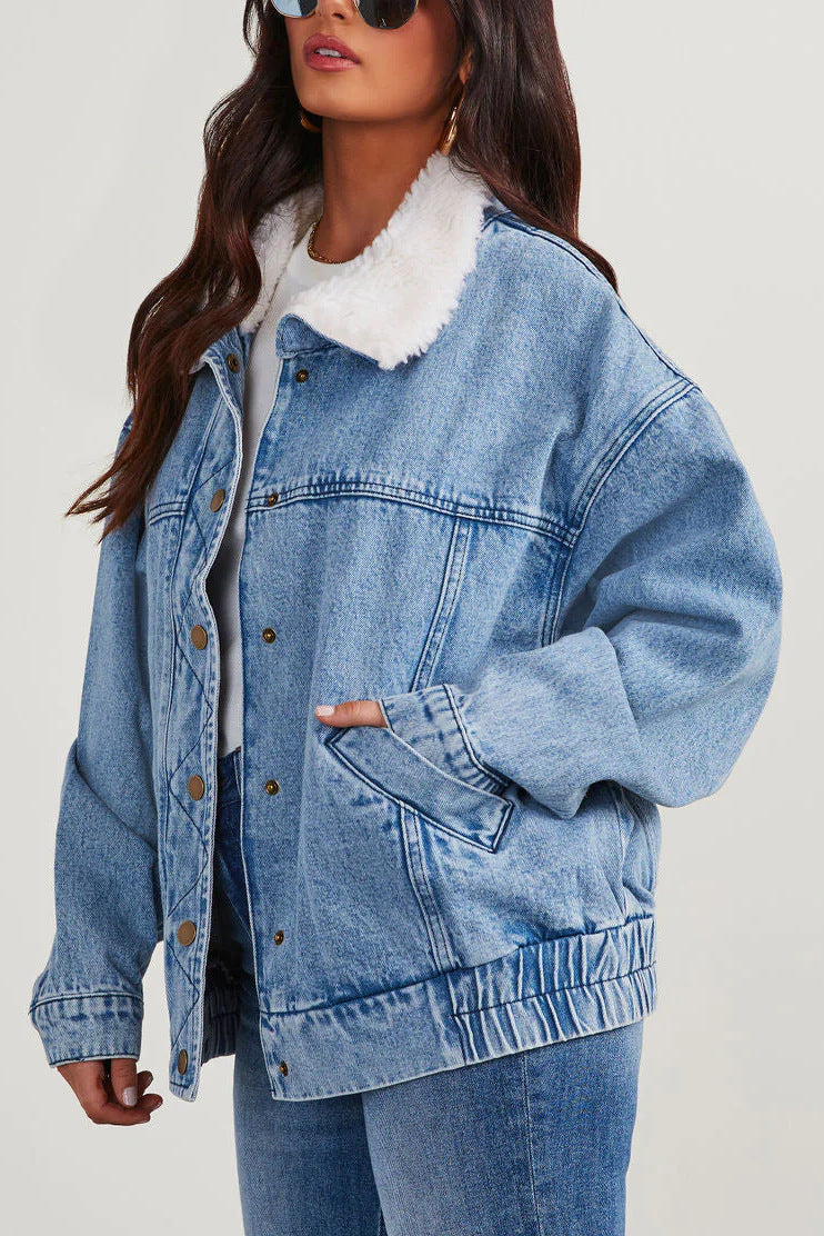 Übergroße Denim-Jacke für Damen