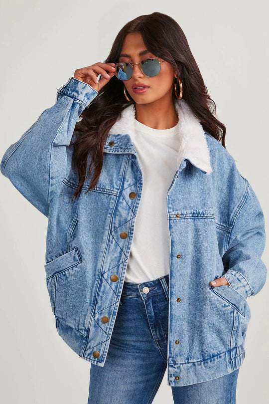 Übergroße Denim-Jacke für Damen