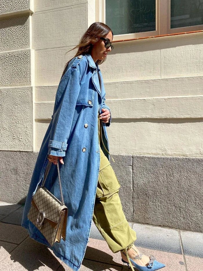 Denim Trenchcoats für Damen