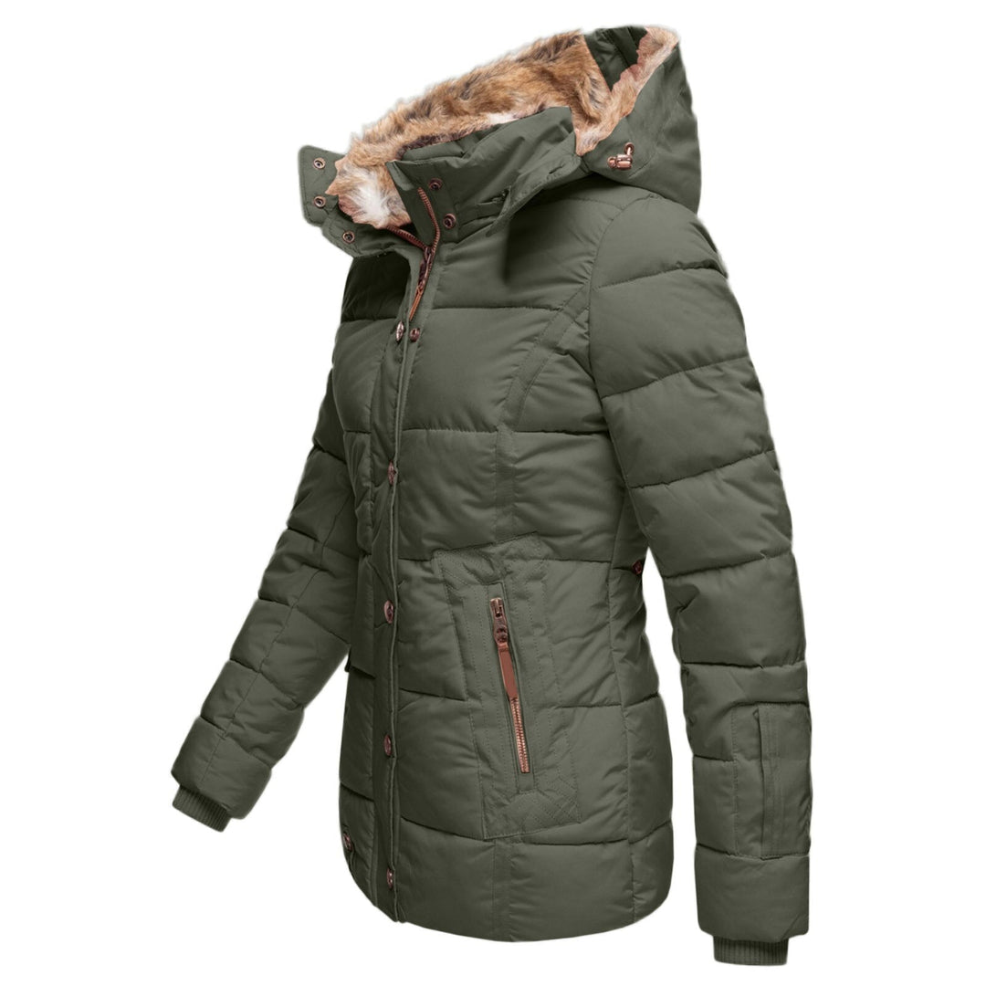 Stylische gefütterte winterjacke