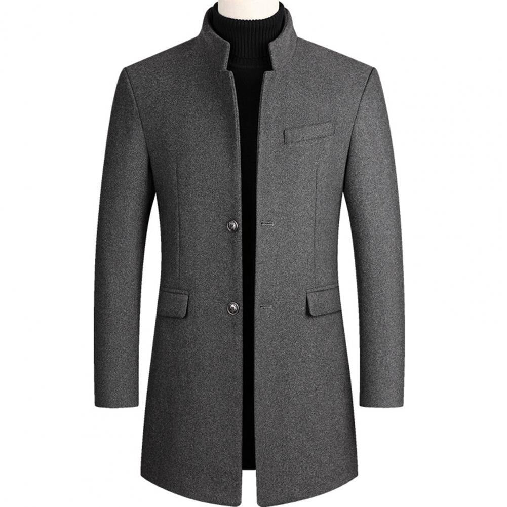 Herren-Trenchcoat aus Wolle – winddicht