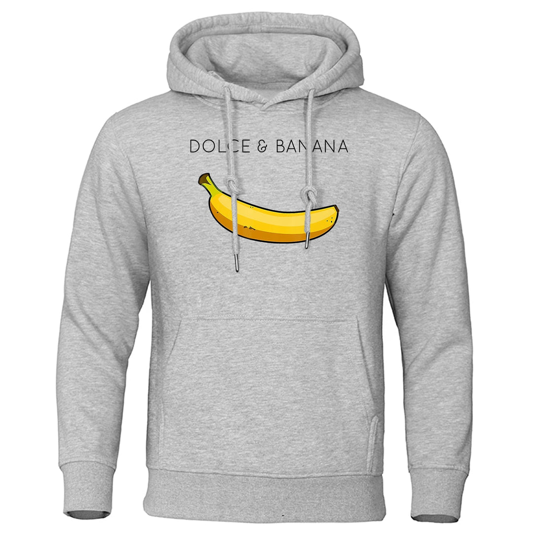 Kapuzenpullover mit Bananendruck für Herren