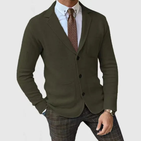 Luxuriöser Strickblazer für Herren