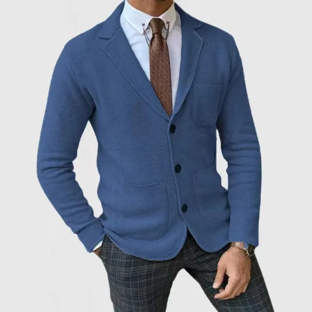 Luxuriöser Strickblazer für Herren