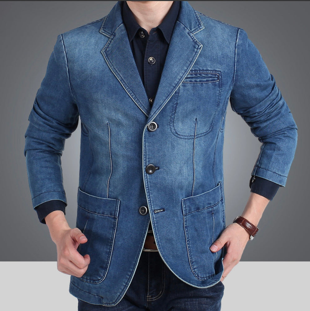 Klassischer Jeansblazer für Herren