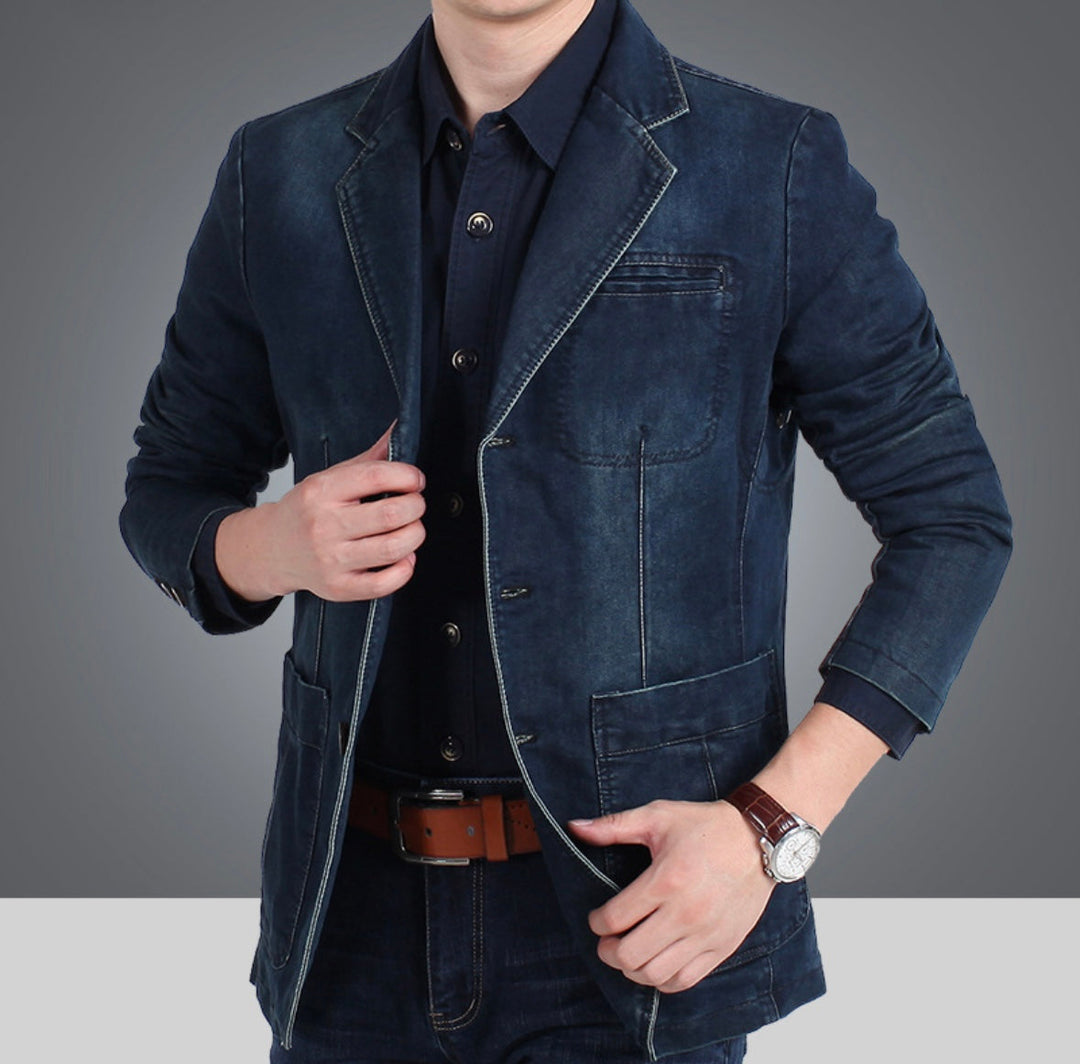 Klassischer Jeansblazer für Herren