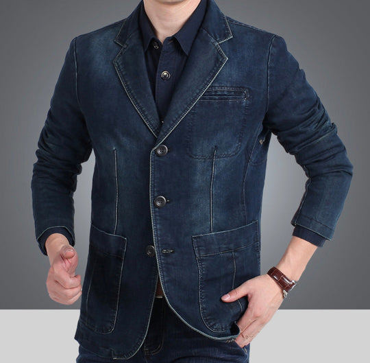 Klassischer Jeansblazer für Herren