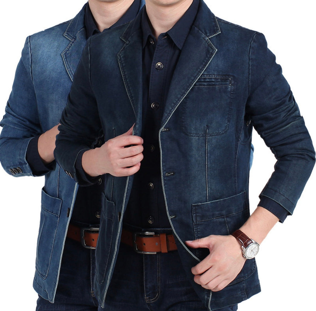 Klassischer Jeansblazer für Herren