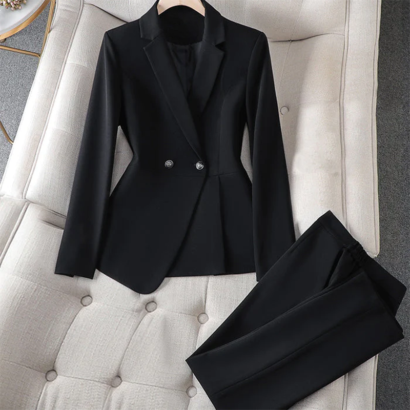 Executive blazer und hose set für frauen