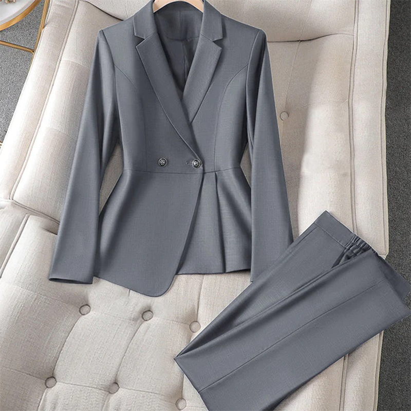 Executive blazer und hose set für frauen