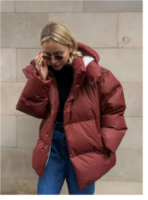 Kurze Jacke mit Kapuze für Damen