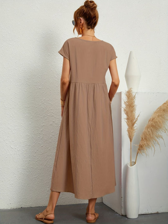 Kleid mit rundhalsausschnitt