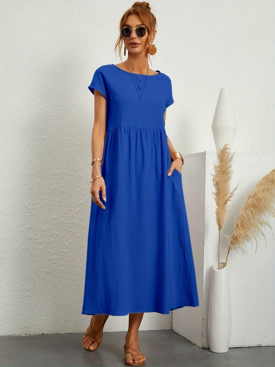 Kleid mit rundhalsausschnitt