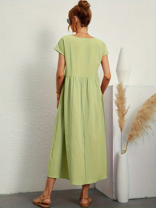 Kleid mit rundhalsausschnitt