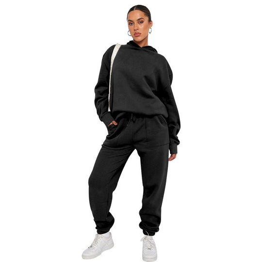 Übergroßer Kapuzenpullover und Jogger-Set für Damen