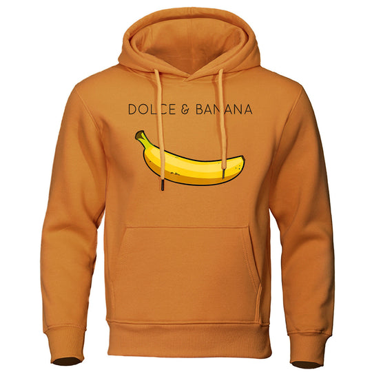 Kapuzenpullover mit Bananendruck für Herren